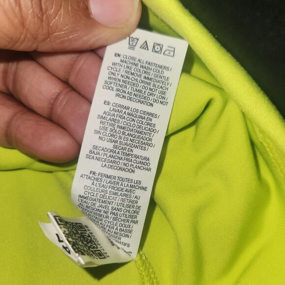 Reebok Running Performance Women’s Active Wear 1/2 Zip Pullover Neon Green XXL - Picture 7 of 8